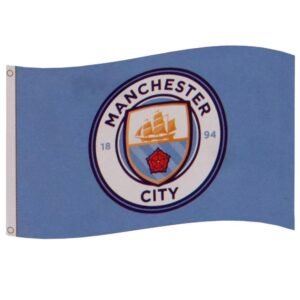 Official Manchester City FC Core Crest Flag Official Manchester City FC Core Crest Flag