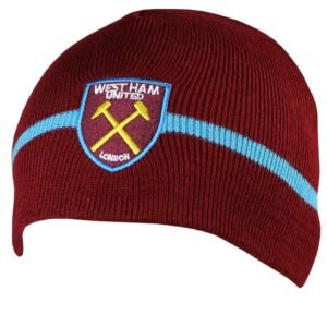 141869-West-Ham-United-FC-Beanie-2 Official West Ham United FC Stripe Beanie