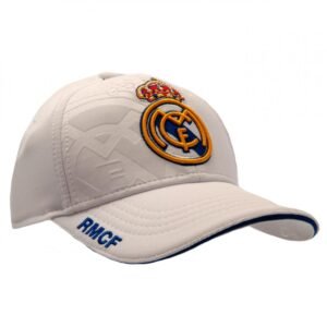 Official Real Madrid CF White Debossed Cap