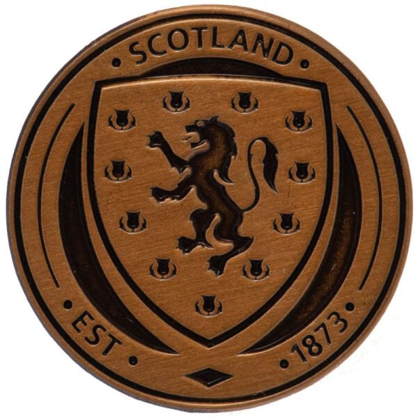 Official Scottish FA Antique Gold Crest Badge Official Scottish FA Antique Gold Crest Badge