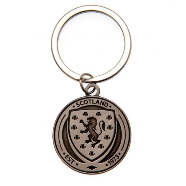 Official Scottish FA Antique Silver Crest Keyring Official Scottish FA Antique Silver Crest Keyring