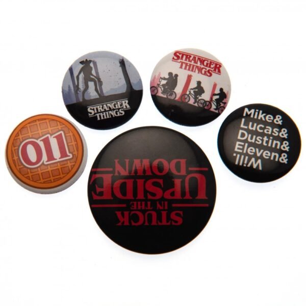 149550-Stranger-Things-Button-Badge-Set-2 Official Stranger Things Button Badge Set