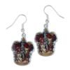 Official Harry Potter Silver Plated Gryffindor Hook Earrings