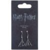Official Harry Potter Silver Plated Deathly Hallows Hook Earrings