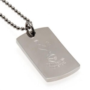 Official Tottenham Hotspur FC Engraved Dog Tag & Chain