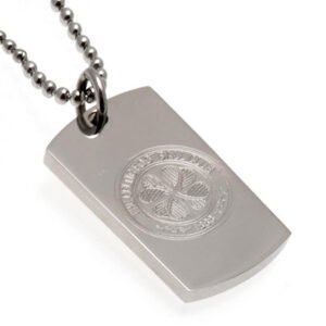 Official Celtic FC Engraved Dog Tag & Chain