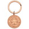 Official Leicester City FC Rose Gold Crest Keyring Official Leicester City FC Rose Gold Crest Keyring