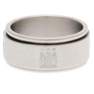 Official Manchester City FC Spinner Ring Medium EC