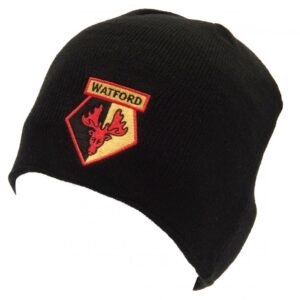 158096-Watford-FC-Beanie-2 Official Watford FC Black Beanie
