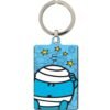 Official Mr. Men And Little Miss Mr Bump Metal Keyring