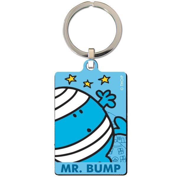 Official Mr. Men And Little Miss Mr Bump Metal Keyring