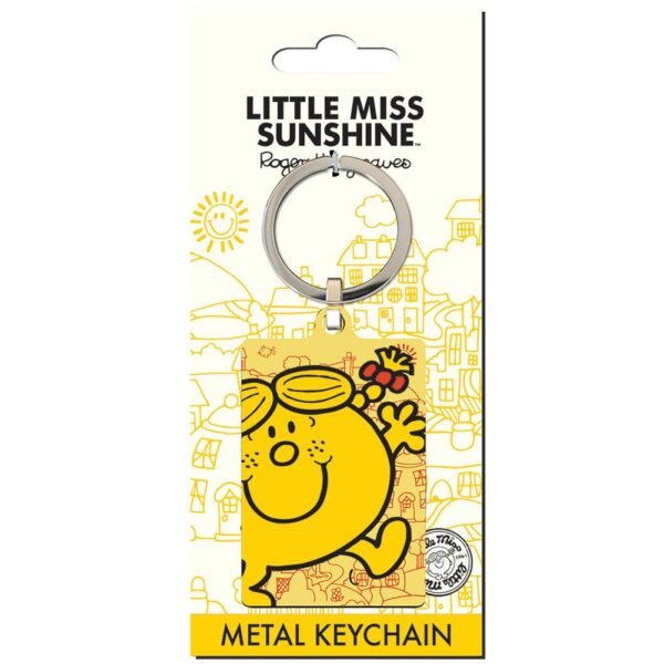Official Mr. Men And Little Miss Little Miss Sunshine Metal Keyring