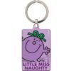 Official Mr. Men And Little Miss Little Miss Naughty Metal Keyring