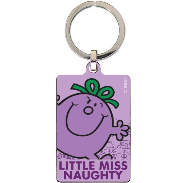 Official Mr. Men And Little Miss Little Miss Naughty Metal Keyring
