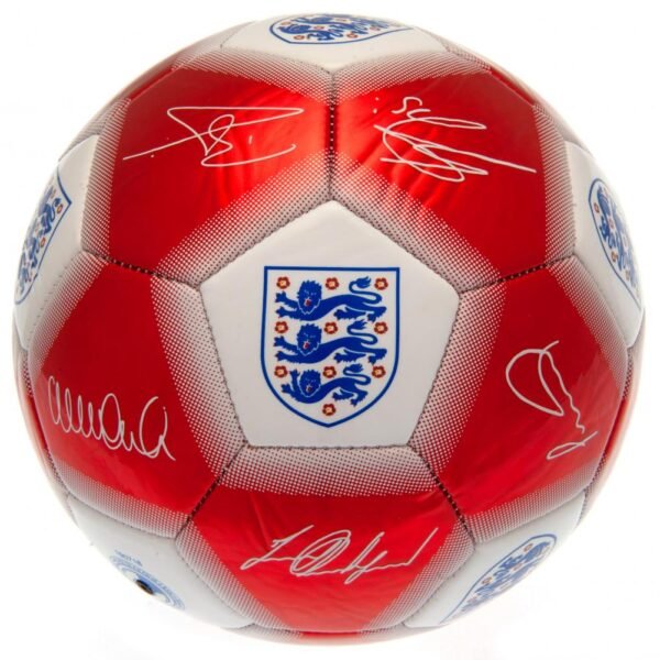 Official England FA Red & White Signature Football Official England FA Red & White Signature Football