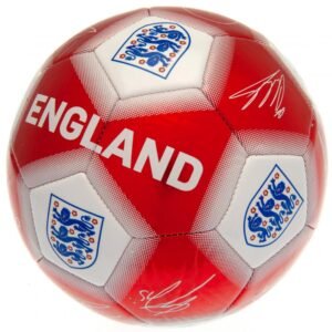 Official England FA Red & White Signature Football Official England FA Red & White Signature Football