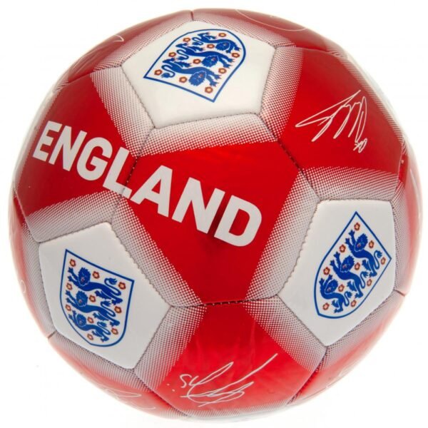 Official England FA Red & White Signature Football Official England FA Red & White Signature Football