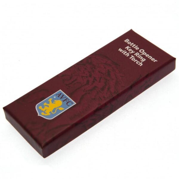 Official Aston Villa FC Keyring Torch Bottle Opener Official Aston Villa FC Keyring Torch Bottle Opener