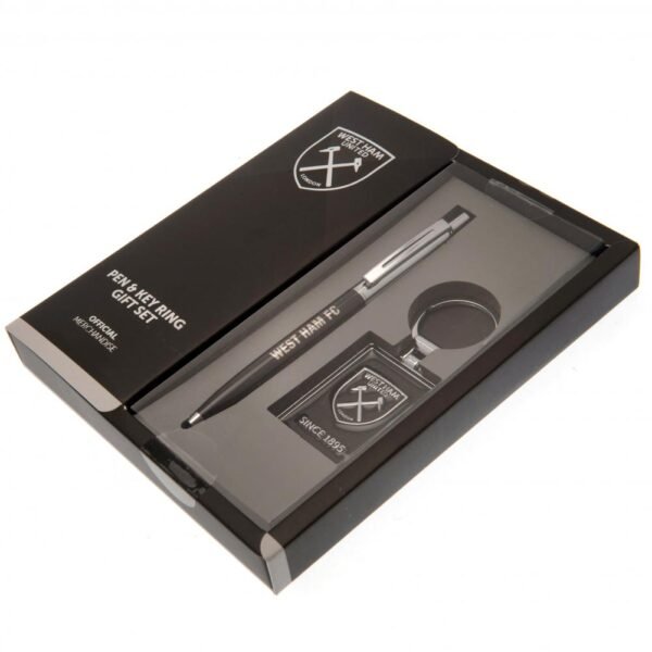 Official West Ham United FC Pen & Keyring Set Official West Ham United FC Pen & Keyring Set