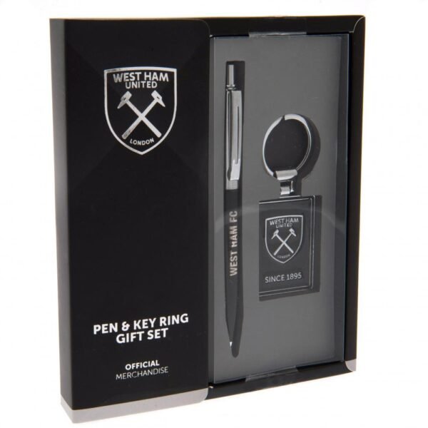 Official West Ham United FC Pen & Keyring Set Official West Ham United FC Pen & Keyring Set