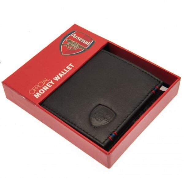 Official Arsenal FC Leather Stitched Wallet Official Arsenal FC Leather Stitched Wallet