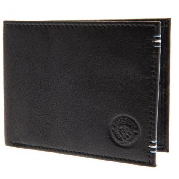 Official Manchester City FC Leather Stitched Wallet Official Manchester City FC Leather Stitched Wallet