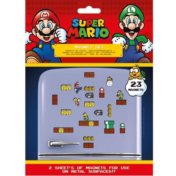Official Super Mario Fridge Magnet Set