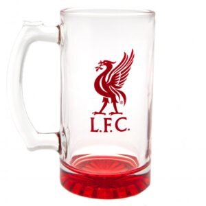 Official Liverpool FC Stein Glass Tankard
