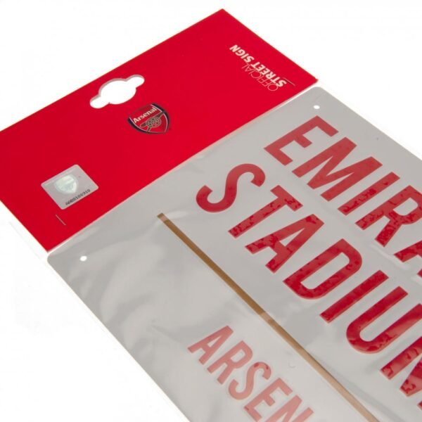 Official Arsenal FC Colour Crest Street Sign