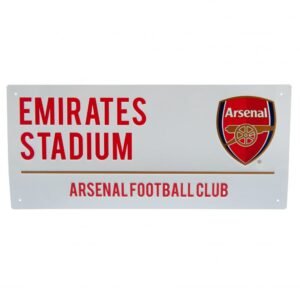 Official Arsenal FC Colour Crest Street Sign Official Arsenal FC Colour Crest Street Sign