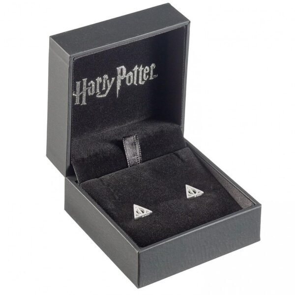 Official Harry Potter Sterling Silver Deathly Hallows Stud Earrings