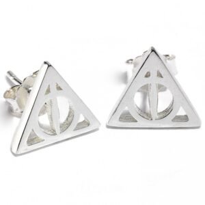 167311-Harry-Potter-Sterling-Silver-Earrings-Deathly-Hallows Official Harry Potter Sterling Silver Deathly Hallows Stud Earrings