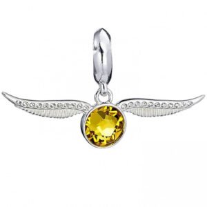 Official Harry Potter Sterling Silver Golden Snitch Crystal Charm