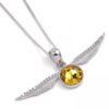 167352-Harry-Potter-Sterling-Silver-Crystal-Necklace-Golden-Snitch Official Harry Potter Sterling Silver Golden Snitch Crystal Necklace