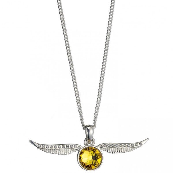 167352-Harry-Potter-Sterling-Silver-Crystal-Necklace-Golden-Snitch-2 Official Harry Potter Sterling Silver Golden Snitch Crystal Necklace