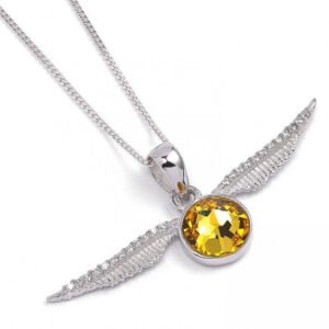 167352-Harry-Potter-Sterling-Silver-Crystal-Necklace-Golden-Snitch Official Harry Potter Sterling Silver Golden Snitch Crystal Necklace