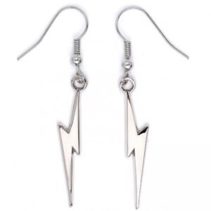 167910-Harry-Potter-Silver-Plated-Earrings-Lightning-Bolts Official Harry Potter Silver Plated Lightning Bolt Hook Earrings