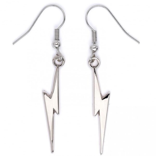 167910-Harry-Potter-Silver-Plated-Earrings-Lightning-Bolts Official Harry Potter Silver Plated Lightning Bolt Hook Earrings