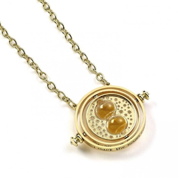 169792-Harry-Potter-Gold-Plated-Necklace-Time-Turner Official Harry Potter Gold Plated Spinning Time Turner Necklace