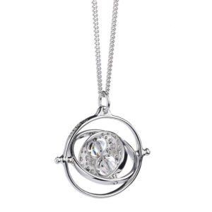 Official Harry Potter Sterling Silver Time Turner Crystal Necklace