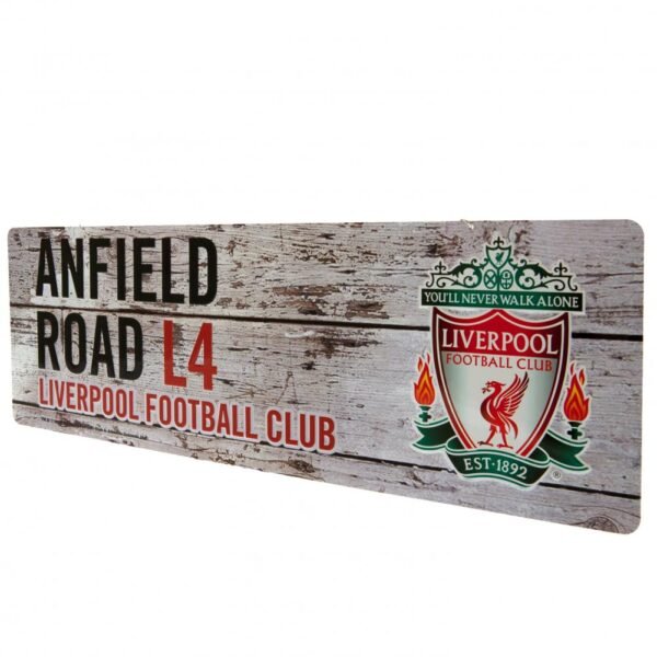 Official Liverpool FC Rustic Garden Sign Official Liverpool FC Rustic Garden Sign