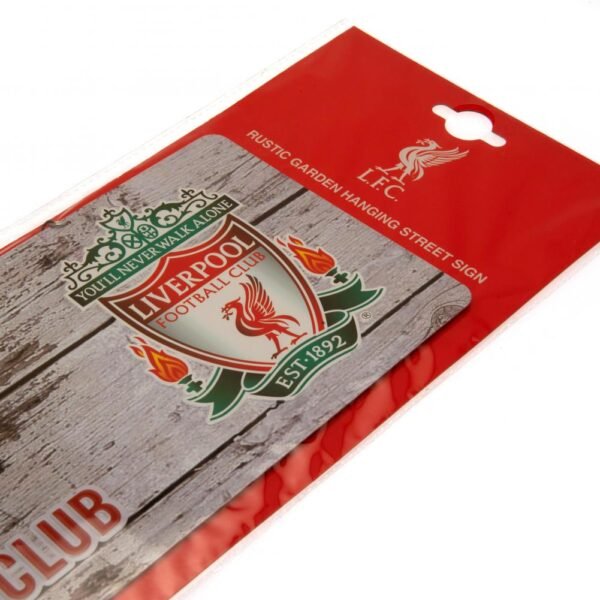 Official Liverpool FC Rustic Garden Sign Official Liverpool FC Rustic Garden Sign