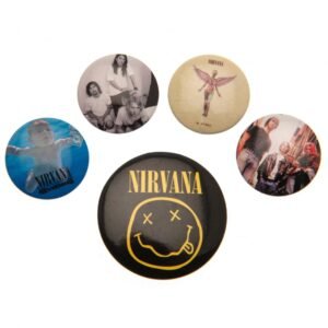 173076-Nirvana-Button-Badge-Set-1 Official Nirvana Button Badge Set