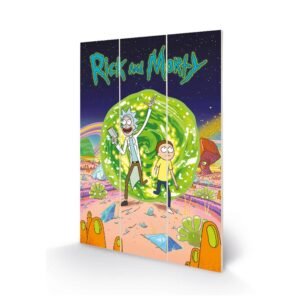 173822-Rick-And-Morty-Wood-Print-Portal Official Rick And Morty Portal Wood Print