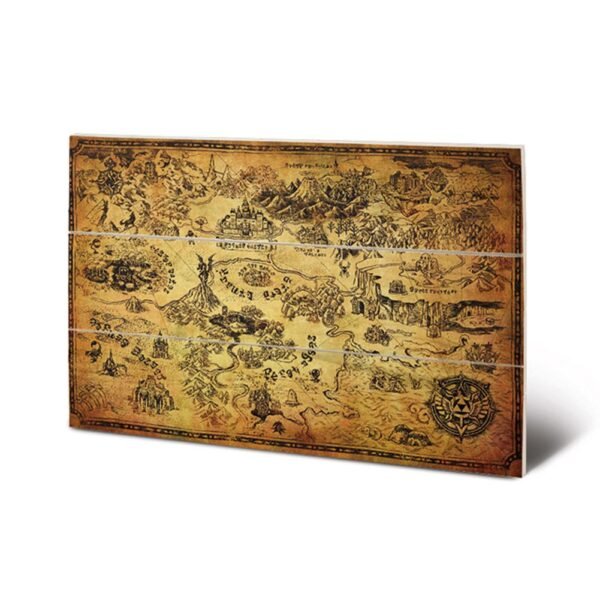 173828-The-Legend-Of-Zelda-Wood-Print-Map-1 Official The Legend Of Zelda Map Wood Print