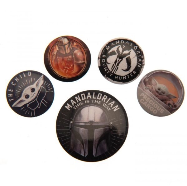 174264-Star-Wars-The-Mandalorian-Button-Badge-Set-1 Official Star Wars: The Mandalorian Button Badge Set