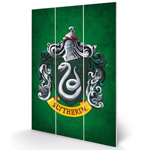 174273-Harry-Potter-Wood-Print-Slytherin-1 Official Harry Potter Slytherin Wood Print