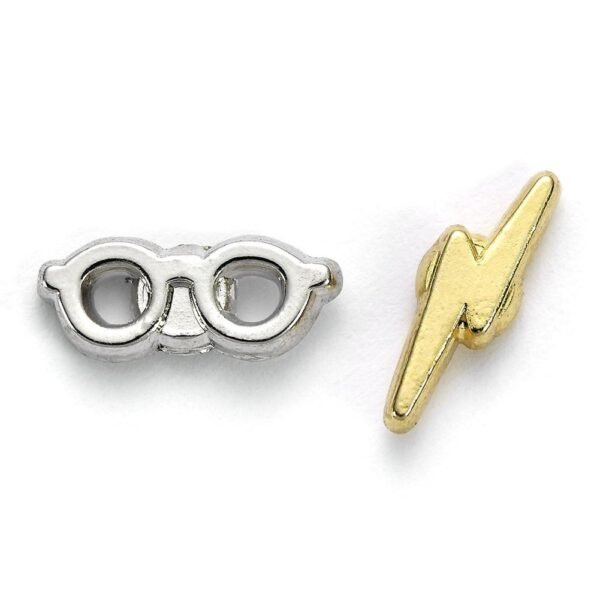 174376-Harry-Potter-Silver-Plated-Earrings-Lightning-Bolt-Glasses Official Harry Potter Silver Plated Lightning Bolt & Glasses Stud Earrings