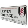Official Fulham FC White Street Sign Official Fulham FC White Street Sign