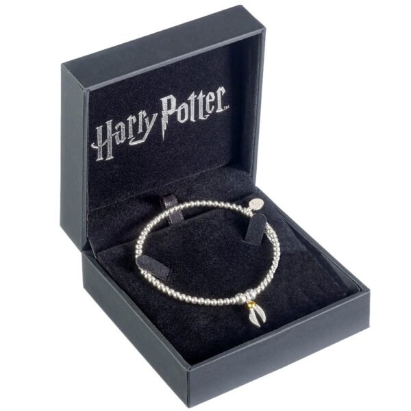 Official Harry Potter Sterling Silver Golden Snitch Crystal Bracelet